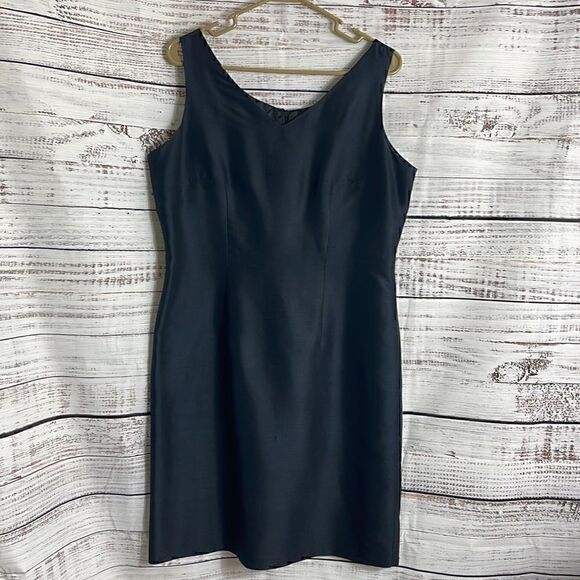 Vision Apparel Dress Womens Vintage Y2K 100% silk scoop neck Sleeveless mini - Picture 1 of 8